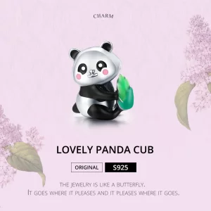 Charms Typu Pandora Cudowny mały panda - SCC1832