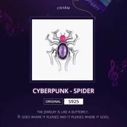 Charms Typu Pandora Cyberpunk - Pająk - SCC1842