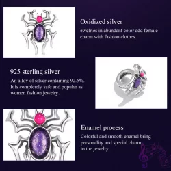 Charms Typu Pandora Cyberpunk - Pająk - SCC1842