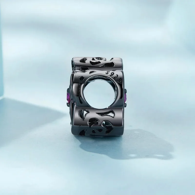 (zdjęcie do) Charms Typu Pandora Czarna róża - SCC2380 - Wyświetl 3
