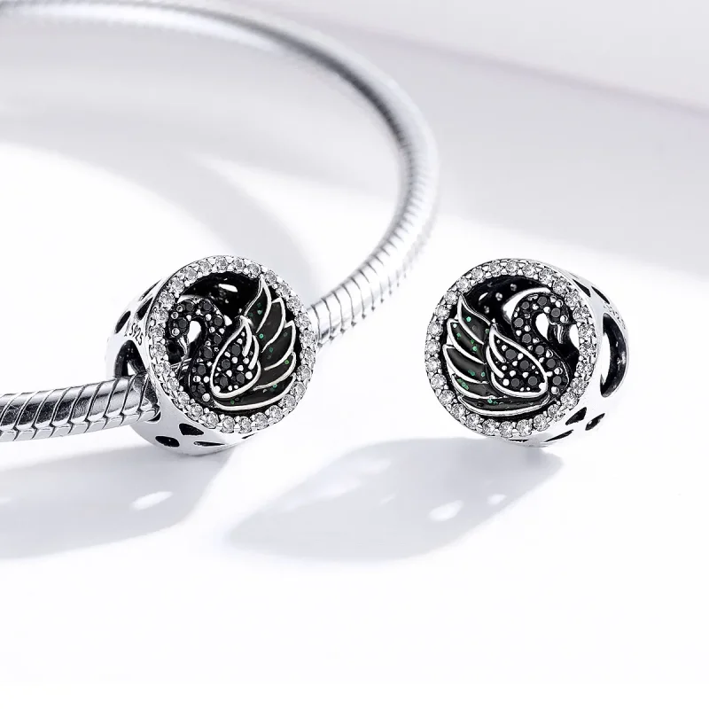 (zdjęcie do) Charms Typu Pandora Czarny łabędź - SCC1342 - Wyświetl 4