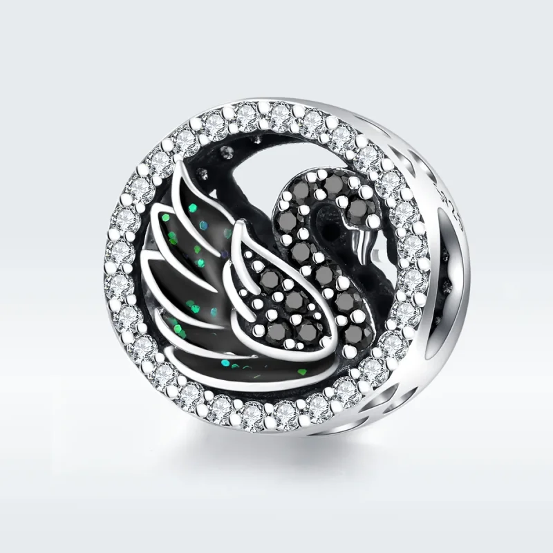 (zdjęcie do) Charms Typu Pandora Czarny łabędź - SCC1342 - Wyświetl 5