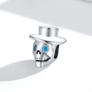 Charms Typu Pandora Czaszka dżentelmena - BSC525