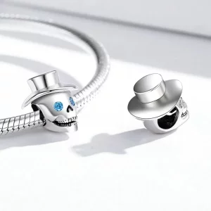 Charms Typu Pandora Czaszka dżentelmena - BSC525