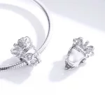Charms Typu Pandora Czaszka Z Koroną - SCC1361