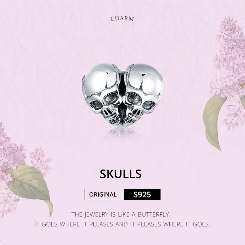 (zdjęcie do) Charms Typu Pandora Czaszki - SCC1519 - Wyświetl 6
