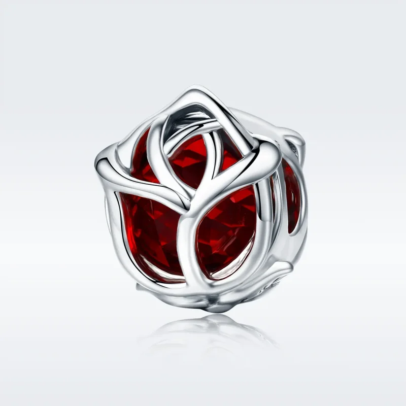 (zdjęcie do) Charms Typu Pandora Czerwone róże - SCC568 - Wyświetl 2