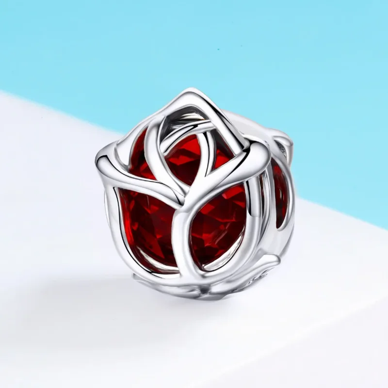 (zdjęcie do) Charms Typu Pandora Czerwone róże - SCC568 - Wyświetl 3