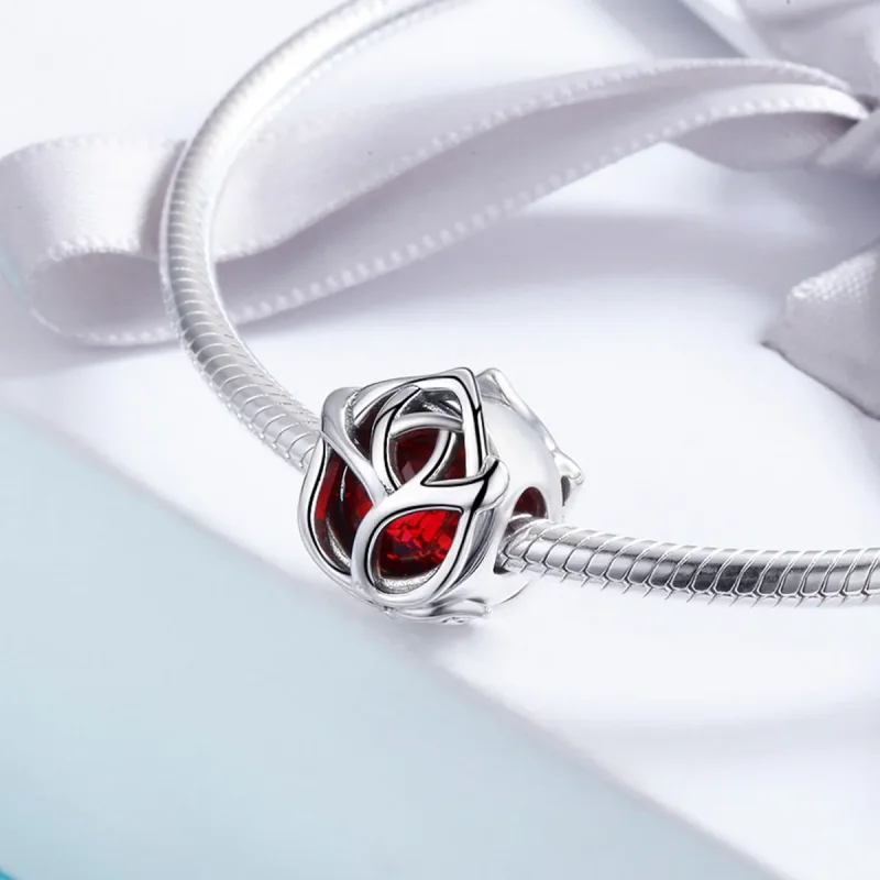 (zdjęcie do) Charms Typu Pandora Czerwone róże - SCC568 - Wyświetl 4