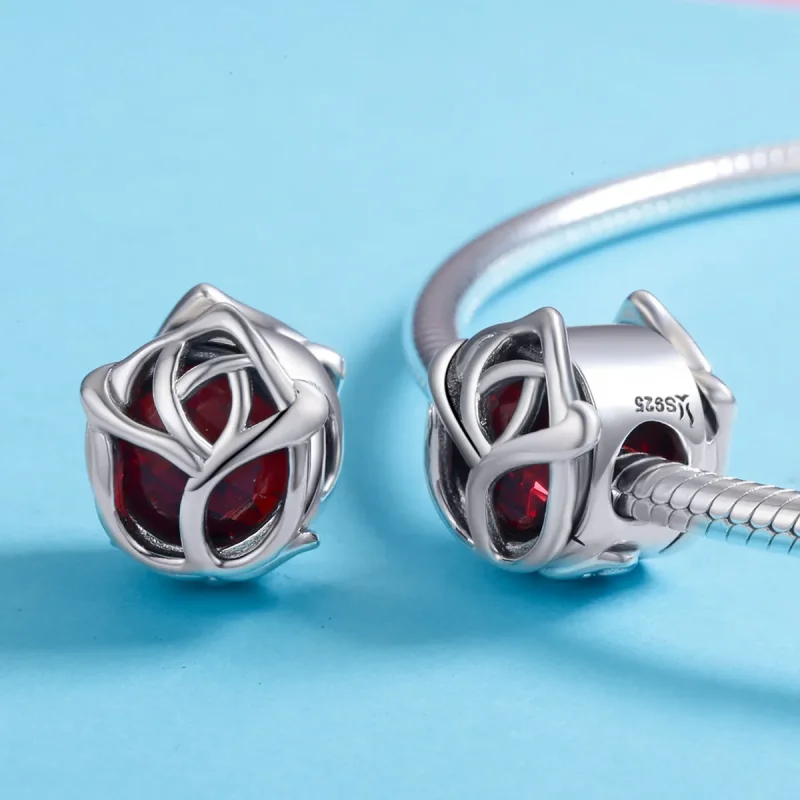(zdjęcie do) Charms Typu Pandora Czerwone róże - SCC568 - Wyświetl 5