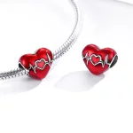 Charms Typu Pandora Czerwone Serce Miłości - SCC1569