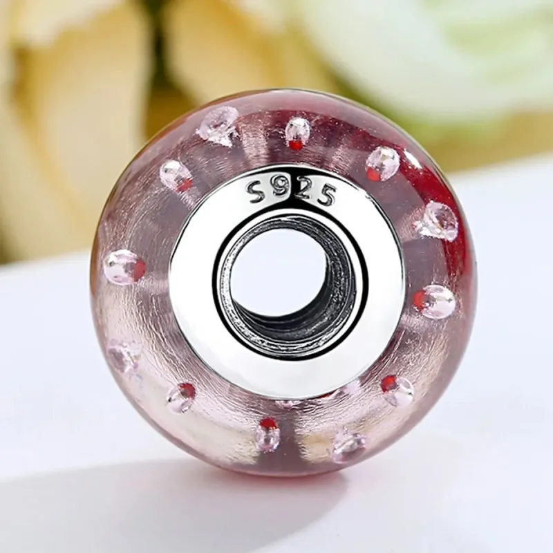 (zdjęcie do) Charms Typu Pandora Czerwone szkło Murano - SCZ027 - Wyświetl 3