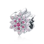 Charms Typu Pandora Czerwony Lotos - BSC038