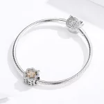 Charms Typu Pandora Czterolistna koniczyna - SCC1247