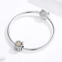 Charms Typu Pandora Czterolistna koniczyna - SCC1247