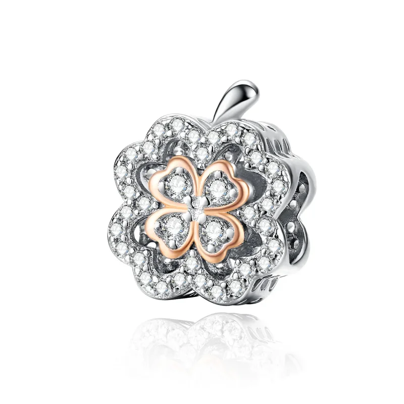 (zdjęcie do) Charms Typu Pandora Czterolistna koniczyna - SCC1247
