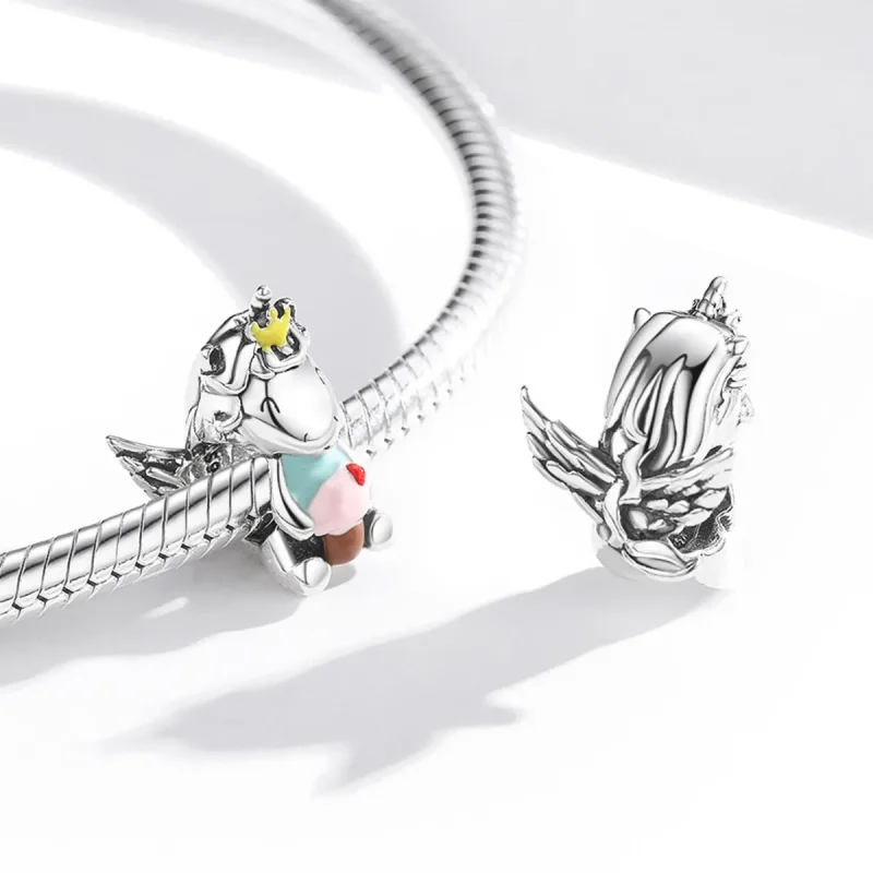 (zdjęcie do) Charms Typu Pandora Deserowy Jednorożec - SCC1872 - Wyświetl 4