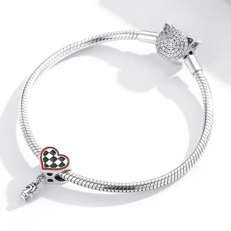 (zdjęcie do) Charms Typu Pandora Deska w kształcie serca - SCC1833 - Wyświetl 3