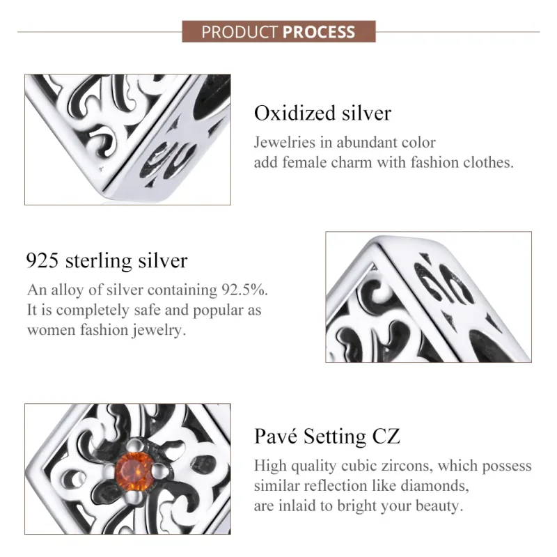 (zdjęcie do) Charms Typu Pandora Diament - SCC1825 - Wyświetl 7