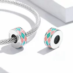 Charms Typu Pandora Diamentowa krata - SCC2165
