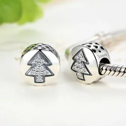 Charms Typu Pandora Drzewko świąteczne - SCC064