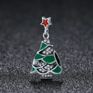 Charms Typu Pandora Drzewko świąteczne - SCC307