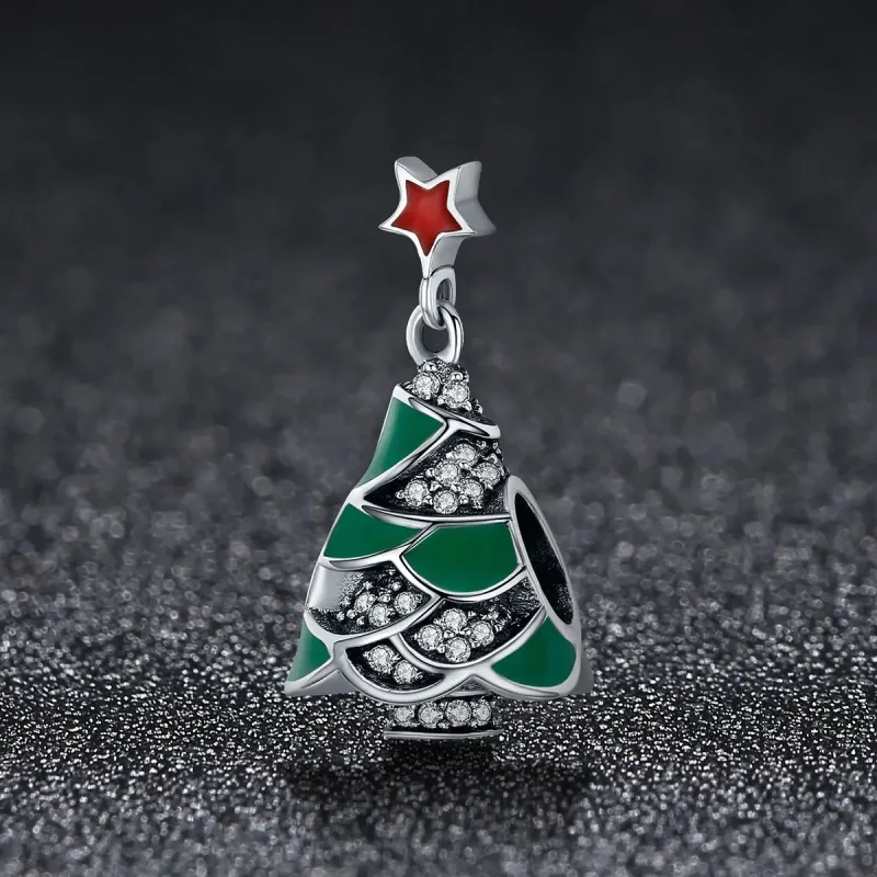 (zdjęcie do) Charms Typu Pandora Drzewko świąteczne - SCC307 - Wyświetl 2