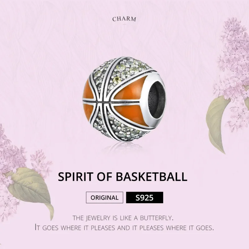 (zdjęcie do) Charms Typu Pandora Duch koszykówki - SCC1506 - Wyświetl 6
