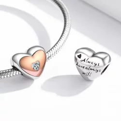 Charms Typu Pandora Dwukolorowa miłość - BSC566