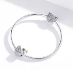 Charms Typu Pandora Dwutonową Księżniczka Łabędź - SCC1343