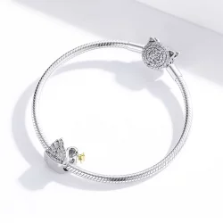 Charms Typu Pandora Dwutonową Księżniczka Łabędź - SCC1343