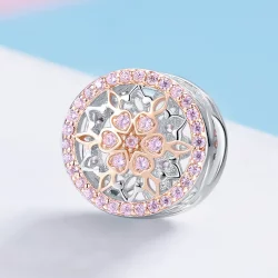 Charms Typu Pandora Dwutonową Kwitnący pączek - SCC923
