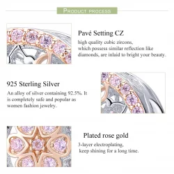 Charms Typu Pandora Dwutonową Kwitnący pączek - SCC923