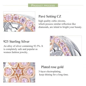 Charms Typu Pandora Dwutonową Kwitnący pączek - SCC923