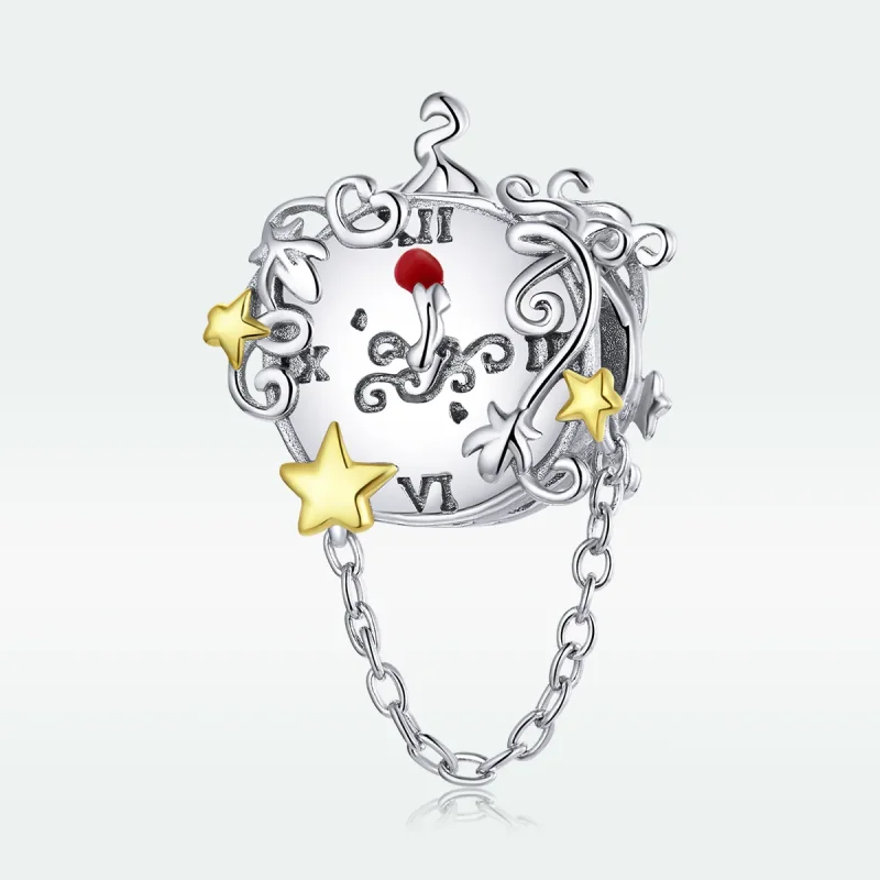 (zdjęcie do) Charms Typu Pandora Dwutonową Magiczny zegar - BSC406 - Wyświetl 5