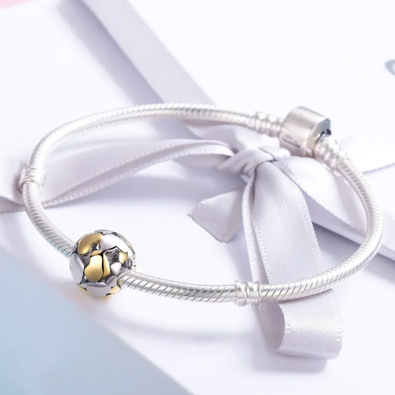 (zdjęcie do) Charms Typu Pandora Dwutonową Moje serce jest jasne - SCC537 - Wyświetl 4