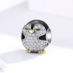 Charms Typu Pandora Dwutonową Pingwin - BSC126