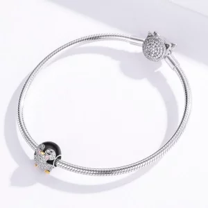 Charms Typu Pandora Dwutonową Pingwin - BSC126