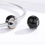 Charms Typu Pandora Dwutonową Pingwin - BSC126