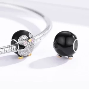 Charms Typu Pandora Dwutonową Pingwin - BSC126