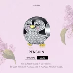 Charms Typu Pandora Dwutonową Pingwin - BSC126