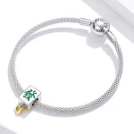 Charms Typu Pandora Dwutonową Płytki Mahjong - SCC1751