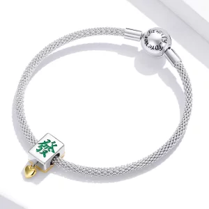 Charms Typu Pandora Dwutonową Płytki Mahjong - SCC1751