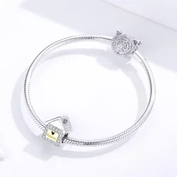 Charms Typu Pandora Dwutonową Rodzina na zawsze - SCC1330
