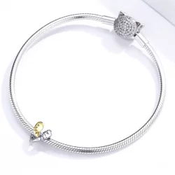 Charms Typu Pandora Dwutonową Zakochany - BSC227
