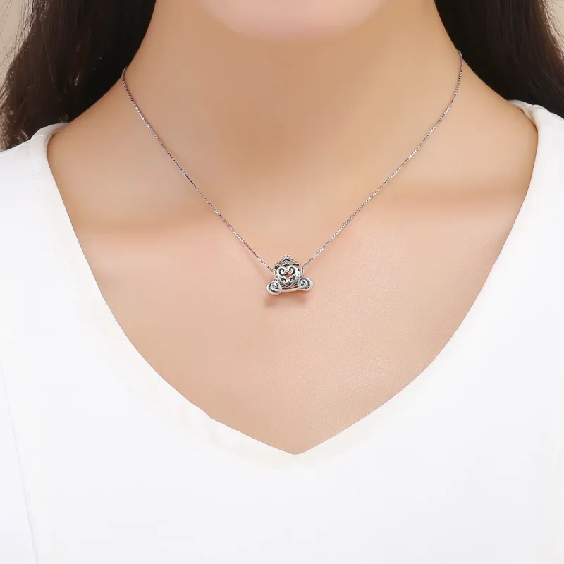 (zdjęcie do) Charms Typu Pandora Dyniowy Wagon Kopciuszka - SCC792 - Wyświetl 5