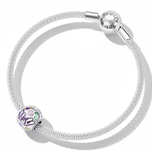 Charms Typu Pandora Dzień Matki - Kolorowe Doodle - BSC595
