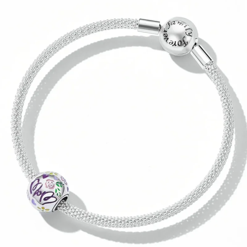 (zdjęcie do) Charms Typu Pandora Dzień Matki - Kolorowe Doodle - BSC595 - Wyświetl 5