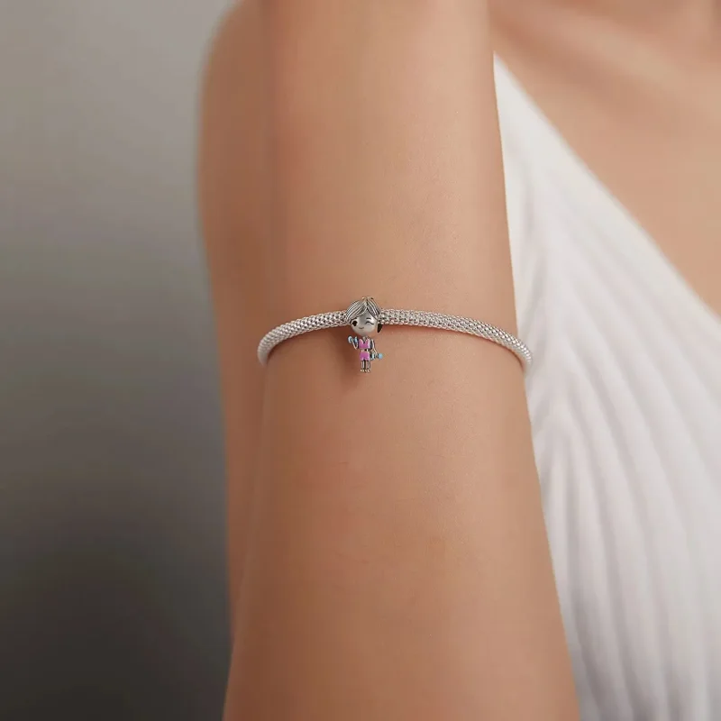 (zdjęcie do) Charms Typu Pandora dziewczyna fitness - BSC488 - Wyświetl 5