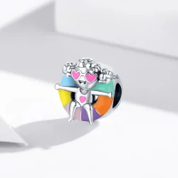 Charms Typu Pandora Dziewczyna z kółkiem do pływania - SCC1918